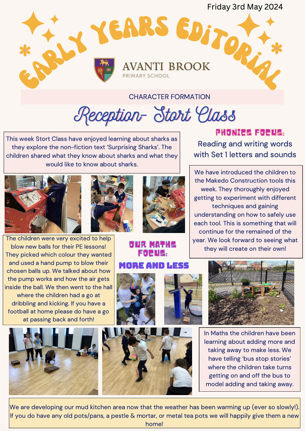 EYFS Newsletter 3rd May 2024 Avanti Brook