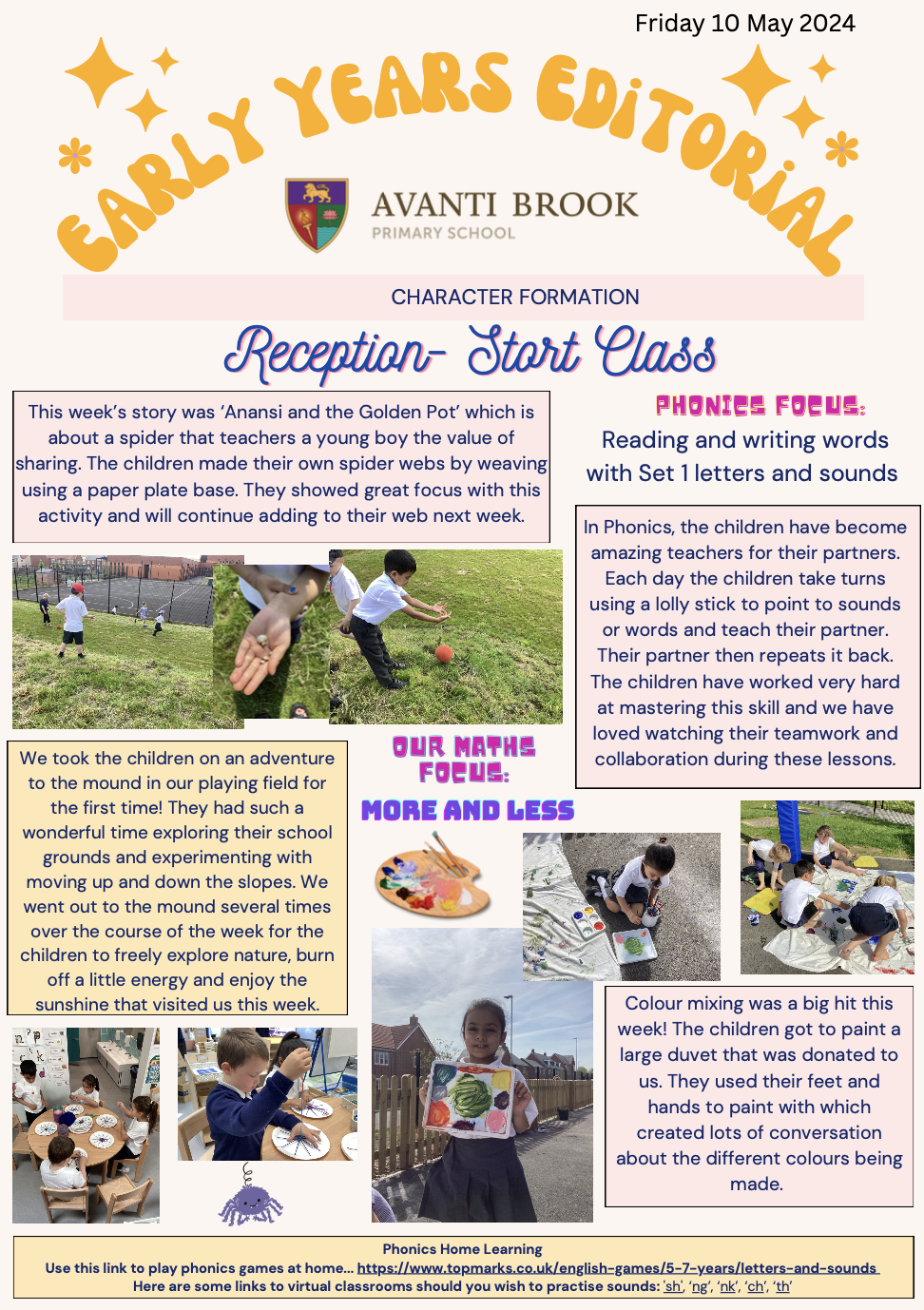 EYFS Newsletter 10th May 2024 Avanti Brook