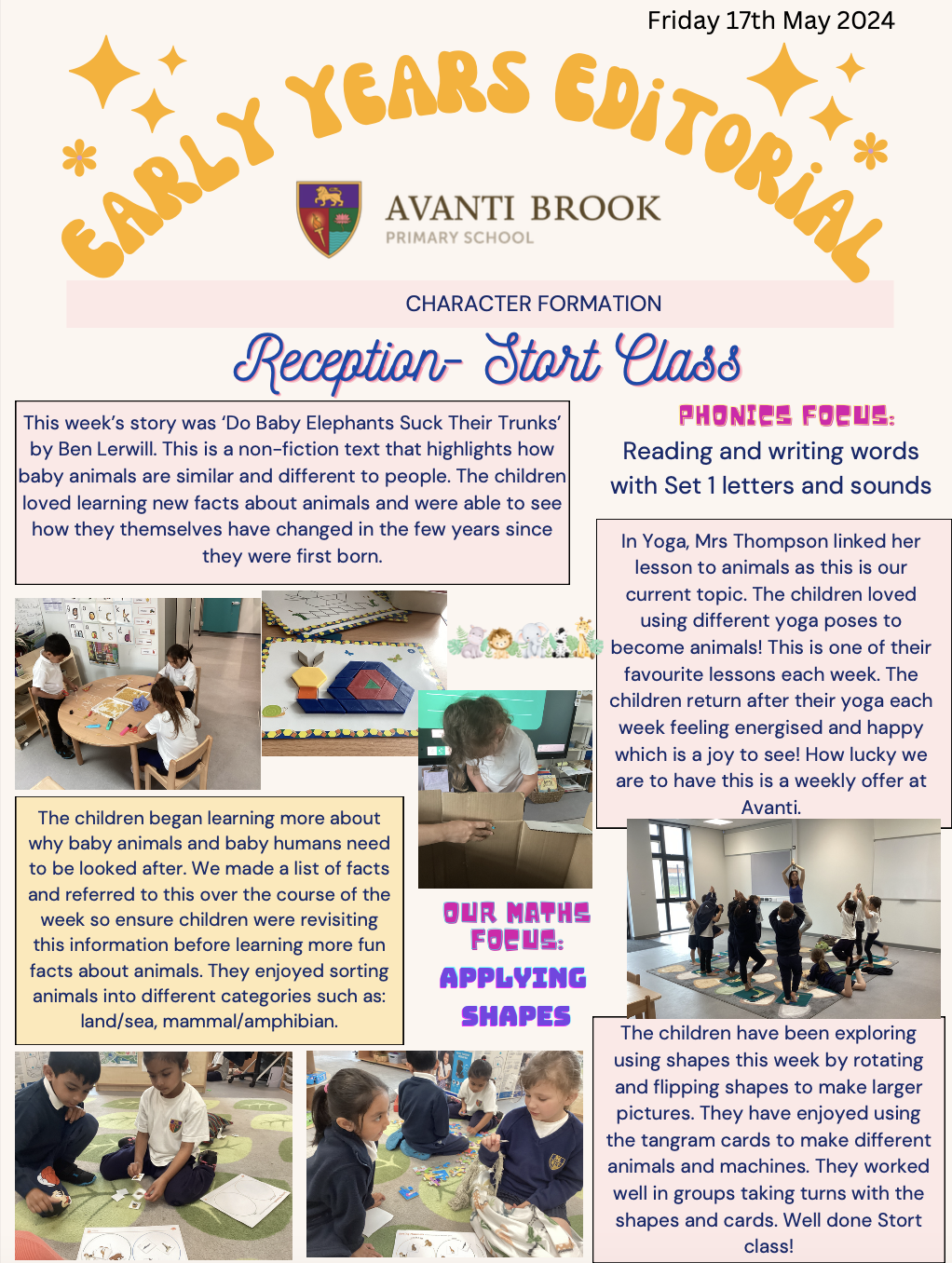 EYFS Newsletter 17th May 2024 Avanti Brook