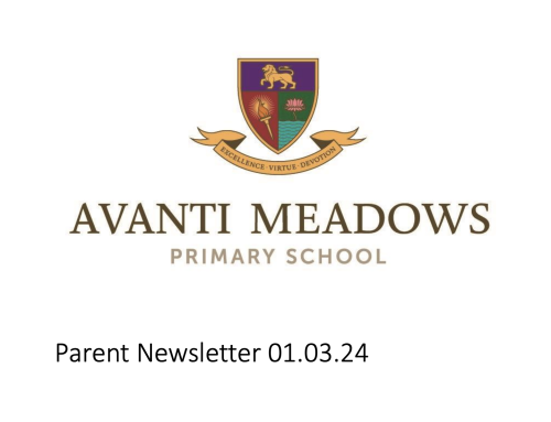 Parent Newsletter 1st March 2024