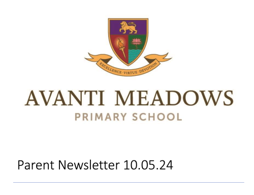 Parent Newsletter 10th May 2024