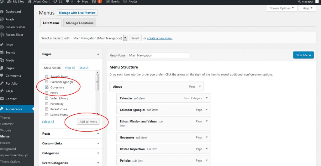 how to add page navigation in wordpress