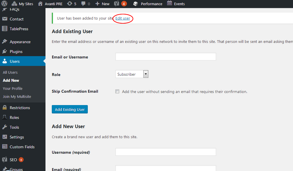 Creating New Subscriber User – WordPress Tips