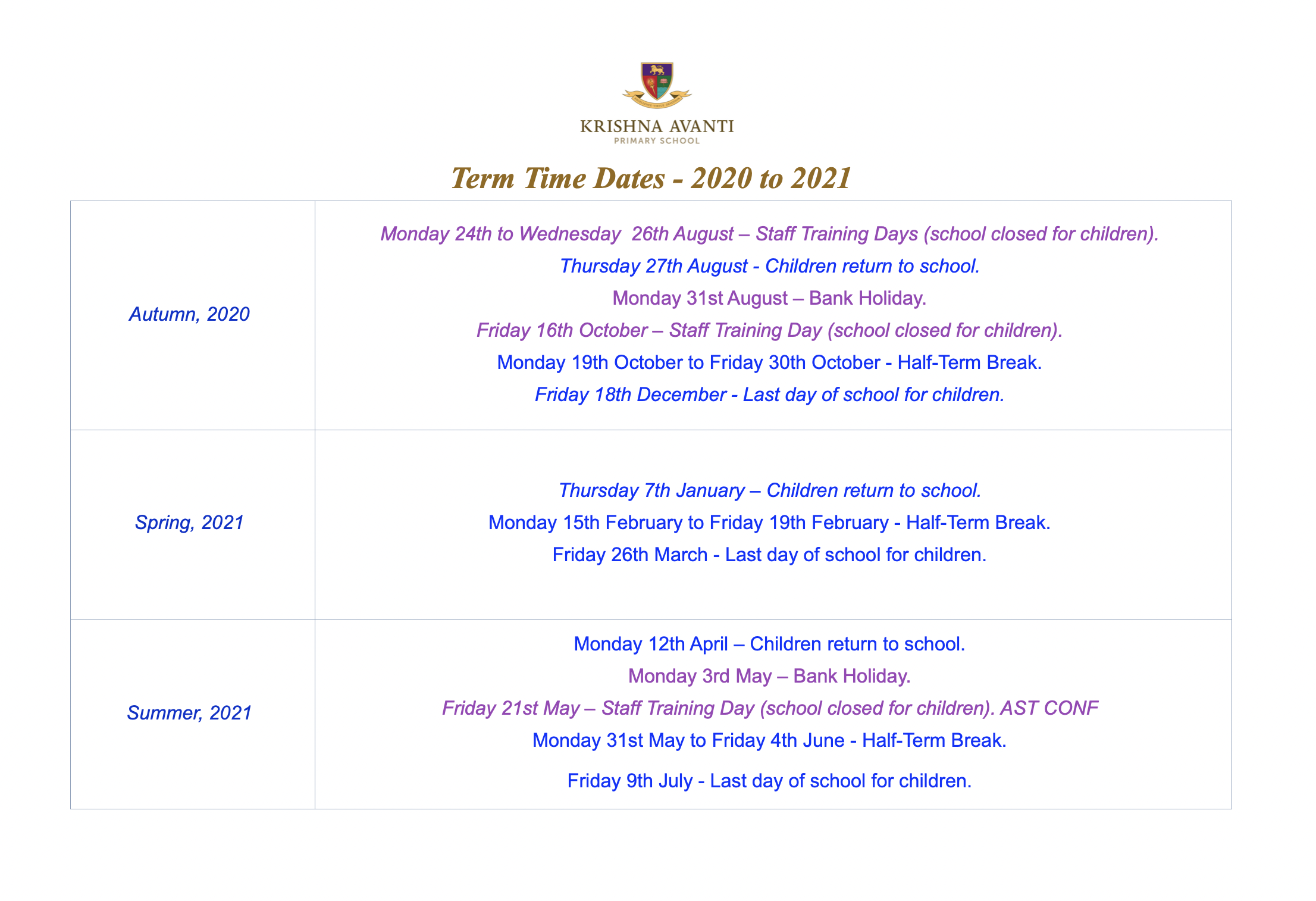 term-dates-krishna-avanti-primary-school-leicester
